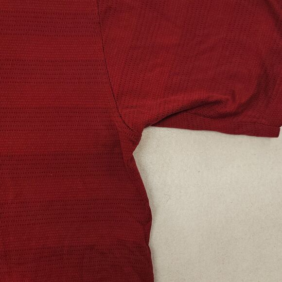 Alan Flusser Casual Short Sleeve Collared Polo Shirt Adult Mens Size Large L Red - Picture 5 of 11